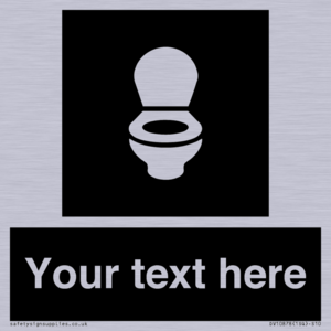 Custom information: black panel wc toilet